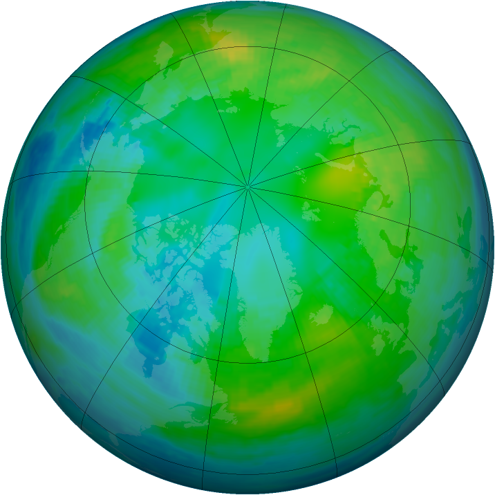 Arctic ozone map for 26 October 1984